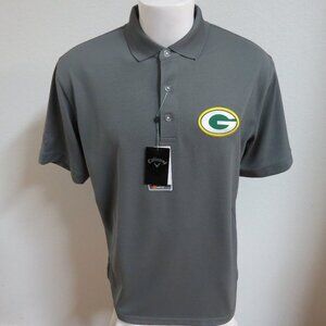 New 2XL PACKERS Gray Callaway Men's db #21L Polo Shirt